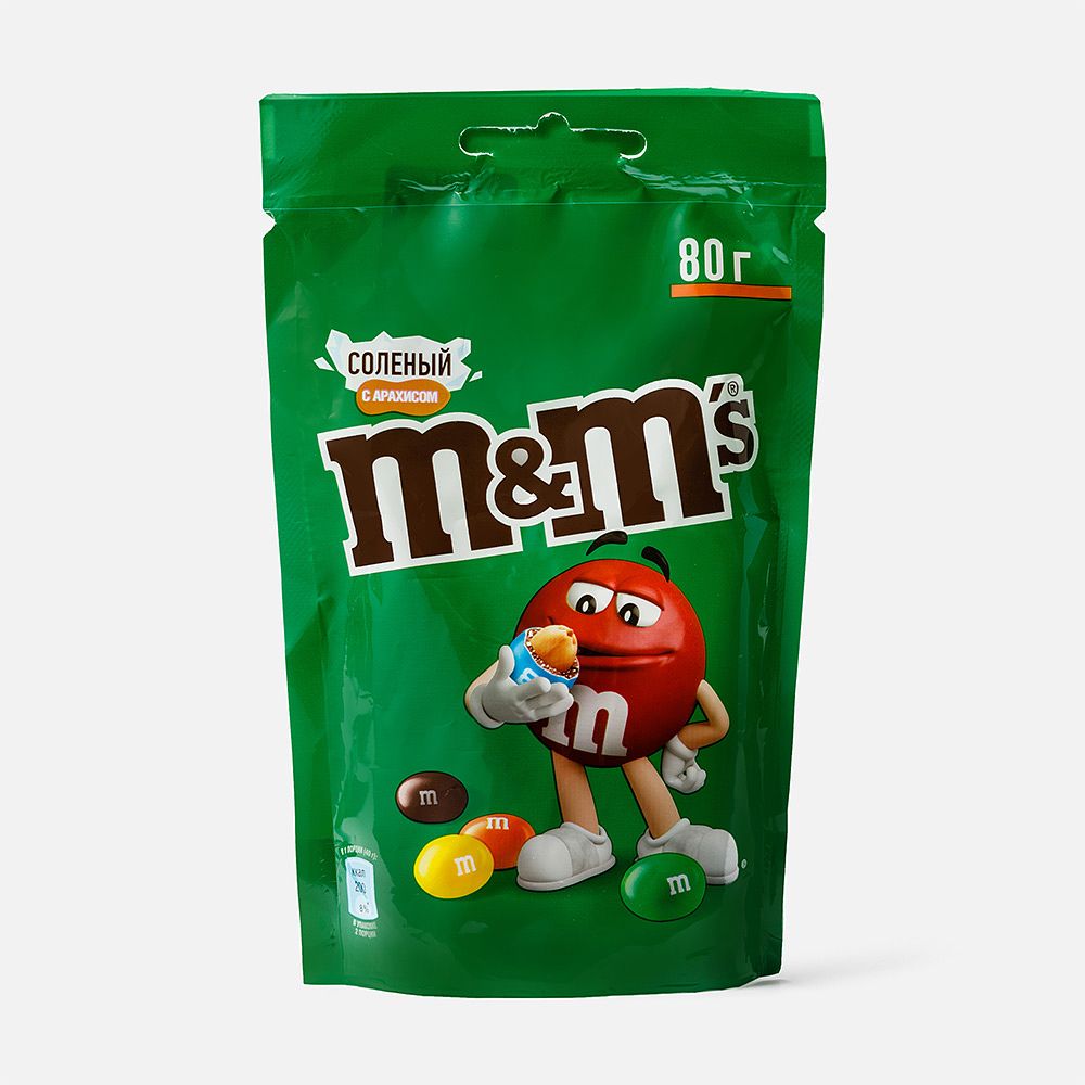 Изображение товара Солёное драже M&M's, с арахисом, 80 г