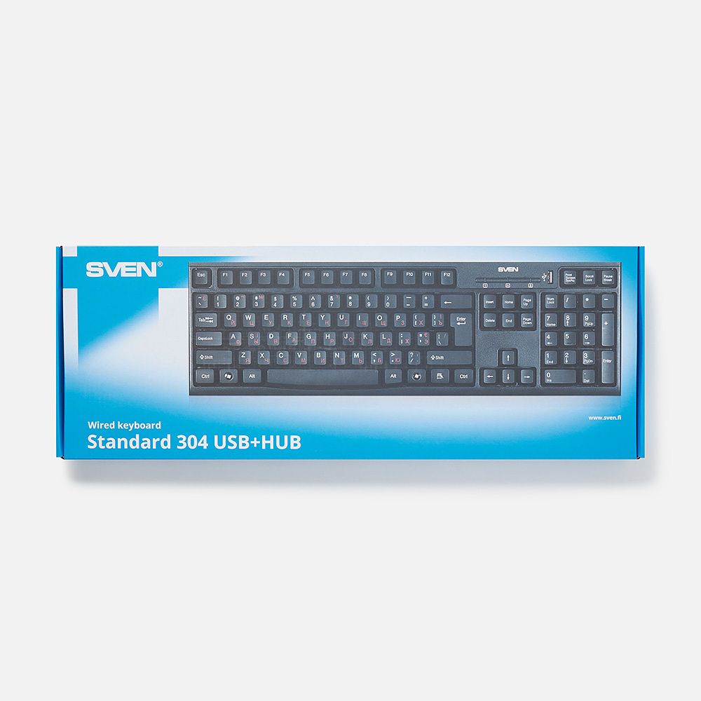Изображение товара Клавиатура Sven Standard 304 чёрная, 1 шт.