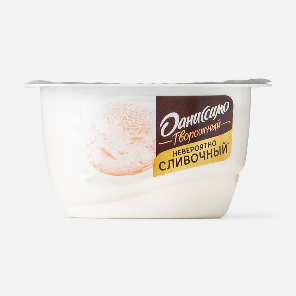 Изображение товара Творожок Даниссимо пломбир 130г - вкусный и полезный десерт