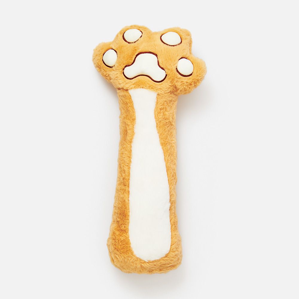 Изображение товара Игрушка Кошачья лапка, плюшевая, коричневая, 30 см