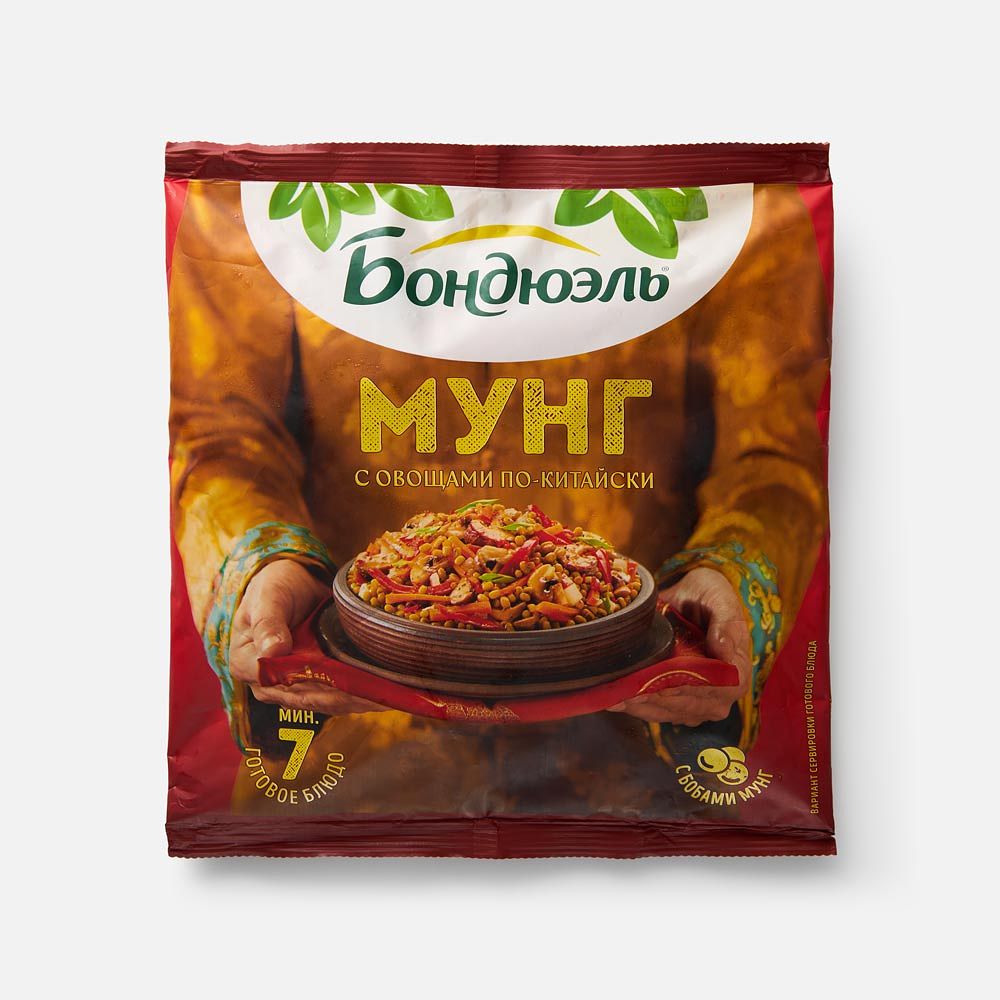 Изображение товара Овощная смесь Бондюэль, мунг с овощами по-китайски, заморозка, 400 г