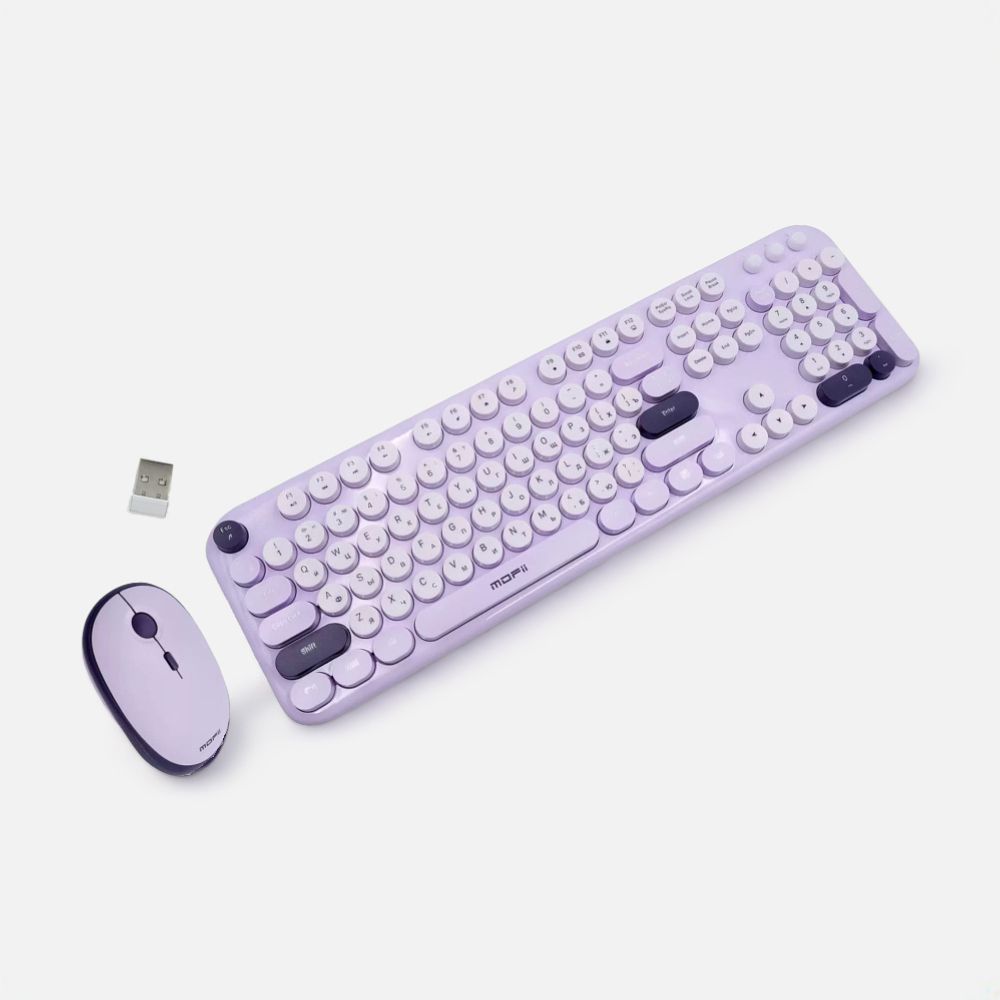 Изображение товара Игровой комплект клавиатура и мышь MOFii Smk-693M2AG Violet