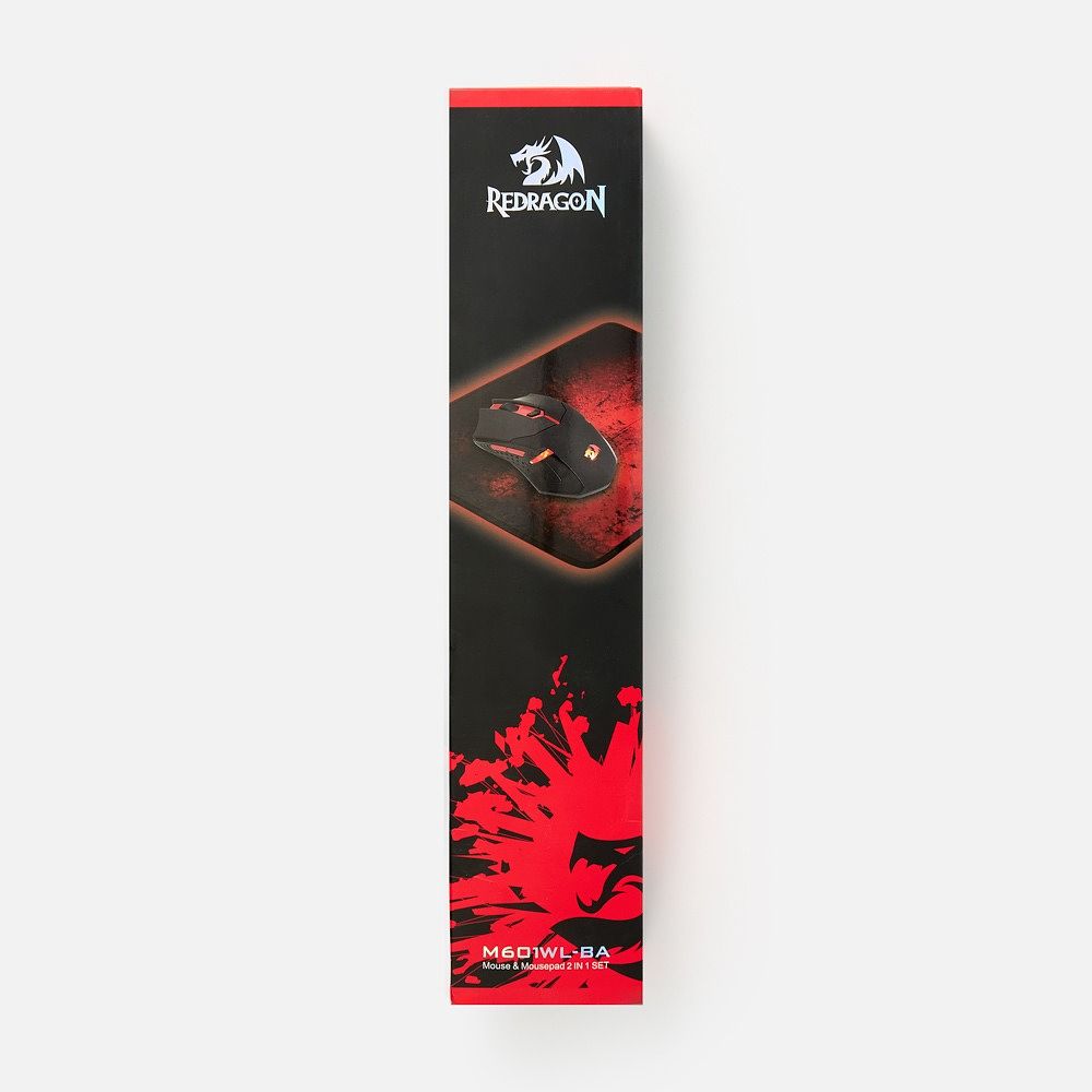 Изображение товара Набор Redragon M601WL-Ba беспроводная мышь и коврик, игровой, 1 шт.