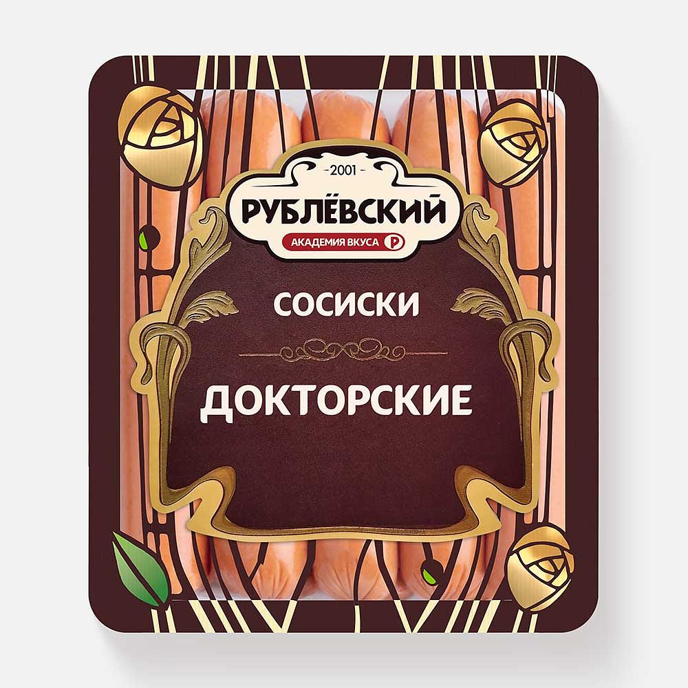 Изображение товара Сосиски Рублёвский Докторские 430 г высокое качество вкус натуральных мясных продуктов