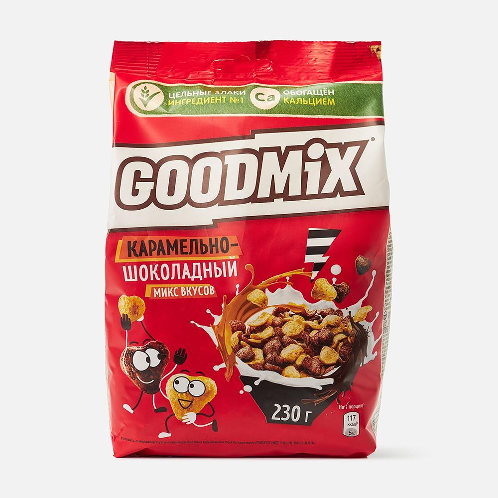 Изображение товара Готовый завтрак Goodmix, карамельно-шоколадный, 230 г