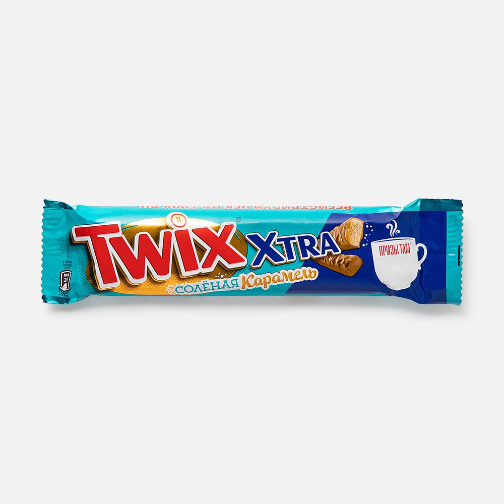 Изображение товара Шоколадный батончик Twix Xtra, солёная карамель, 82 г
