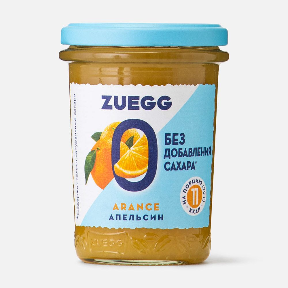 Изображение товара Апельсиновый конфитюр Zuegg, без сахара, 220 г