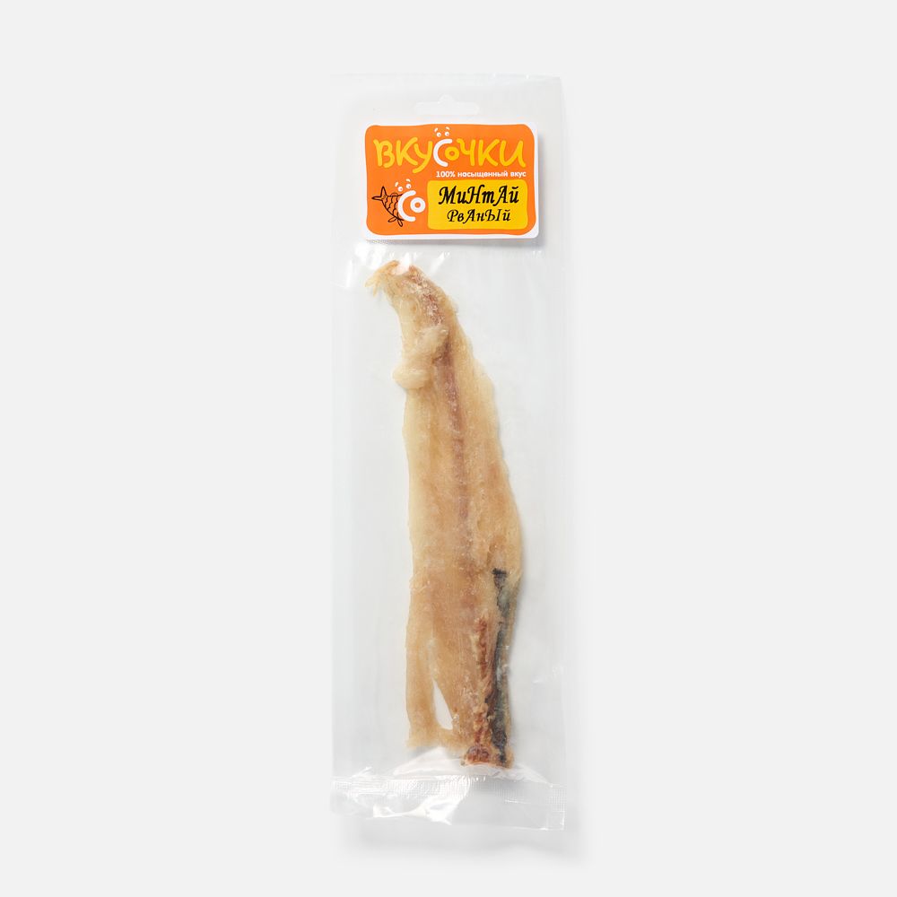 Изображение товара Солёно-сушёный минтай Вкусочки, рваный, 40 г