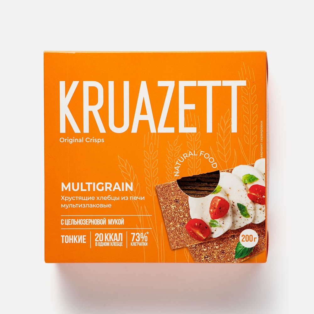 Изображение товара Хлебцы Kruazett, мультизлаковые, тонкие, 200 г