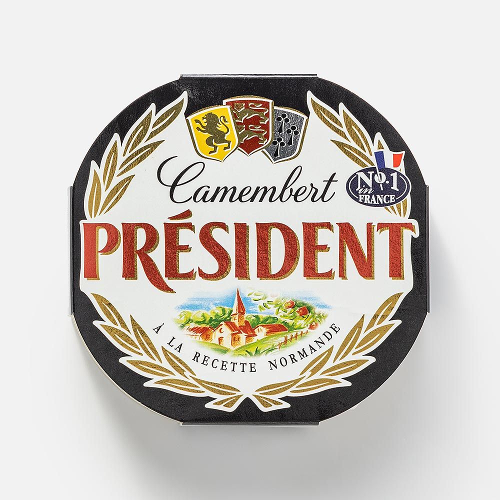 Изображение товара Камамбер Président, мягкий, с белой плесенью, 45%, 125 г