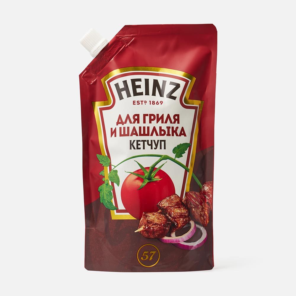 Изображение товара Кетчуп Heinz для гриля и шашлыка 320 г натуральный без крахмала