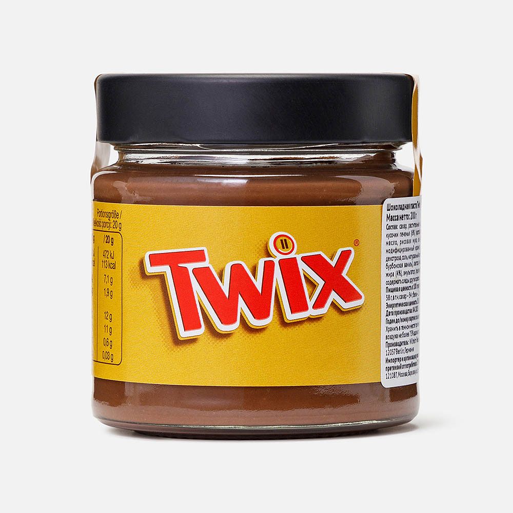 Изображение товара Из Германии: Шоколадная паста Twix, с кусочками печенья, 200 г