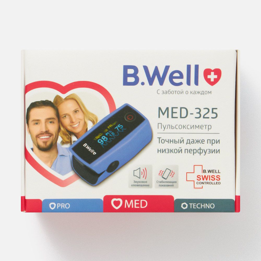 Изображение товара Пульсоксиметр B.Well Med-325, 1 шт.