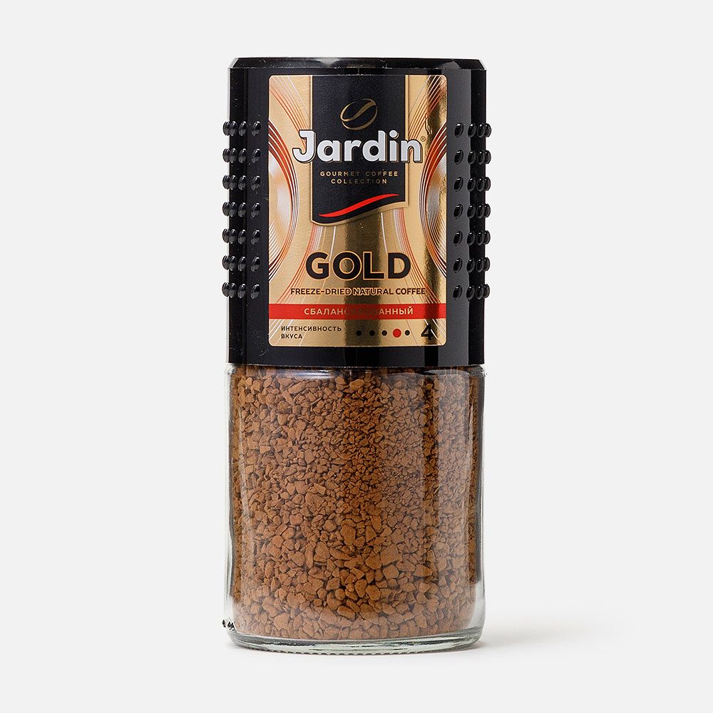 Изображение товара Растворимый кофе Jardin, Gold, тёмная обжарка, сублимированный, 95 г