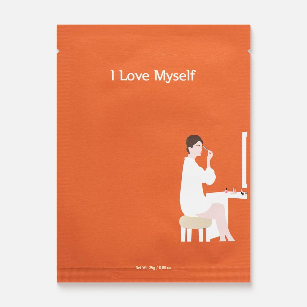 Изображение товара Из Кореи: Маска для лица Quret, I Love Myself, увлажняющая, 25 г