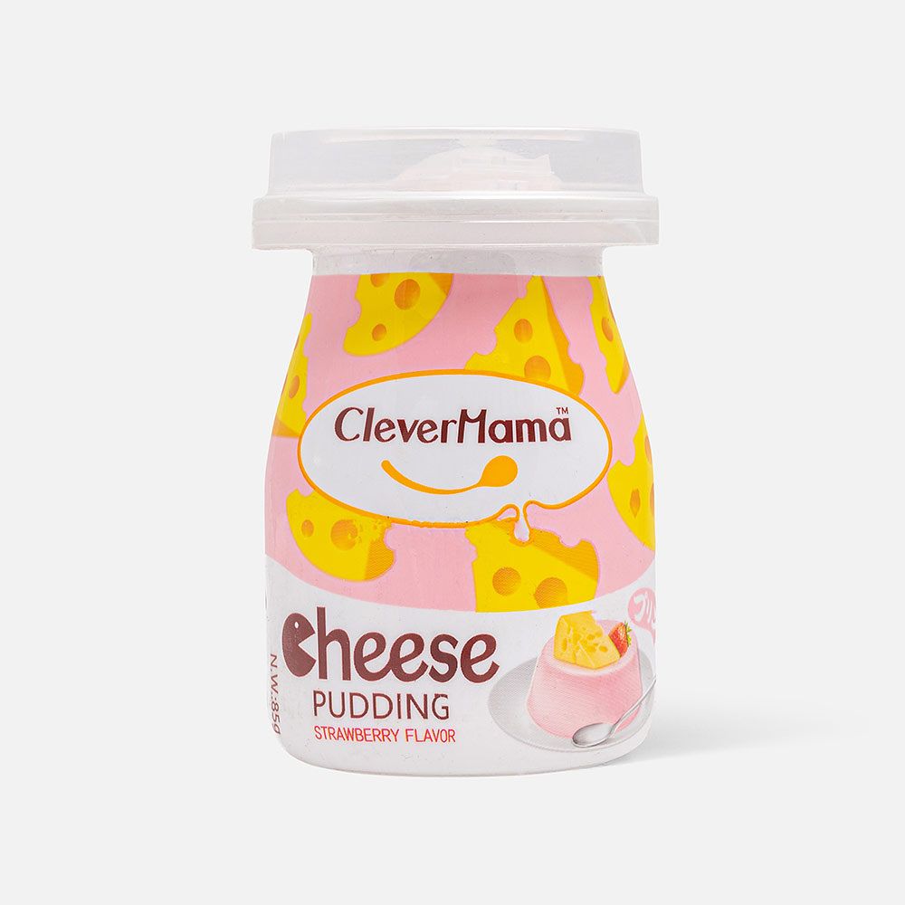 Изображение товара Сырный пудинг Clever Mama, со вкусом клубники, 85 г