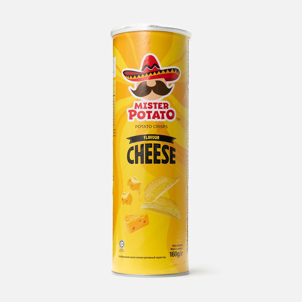 Изображение товара Чипсы Mister Potato, со вкусом сыра, 160 г