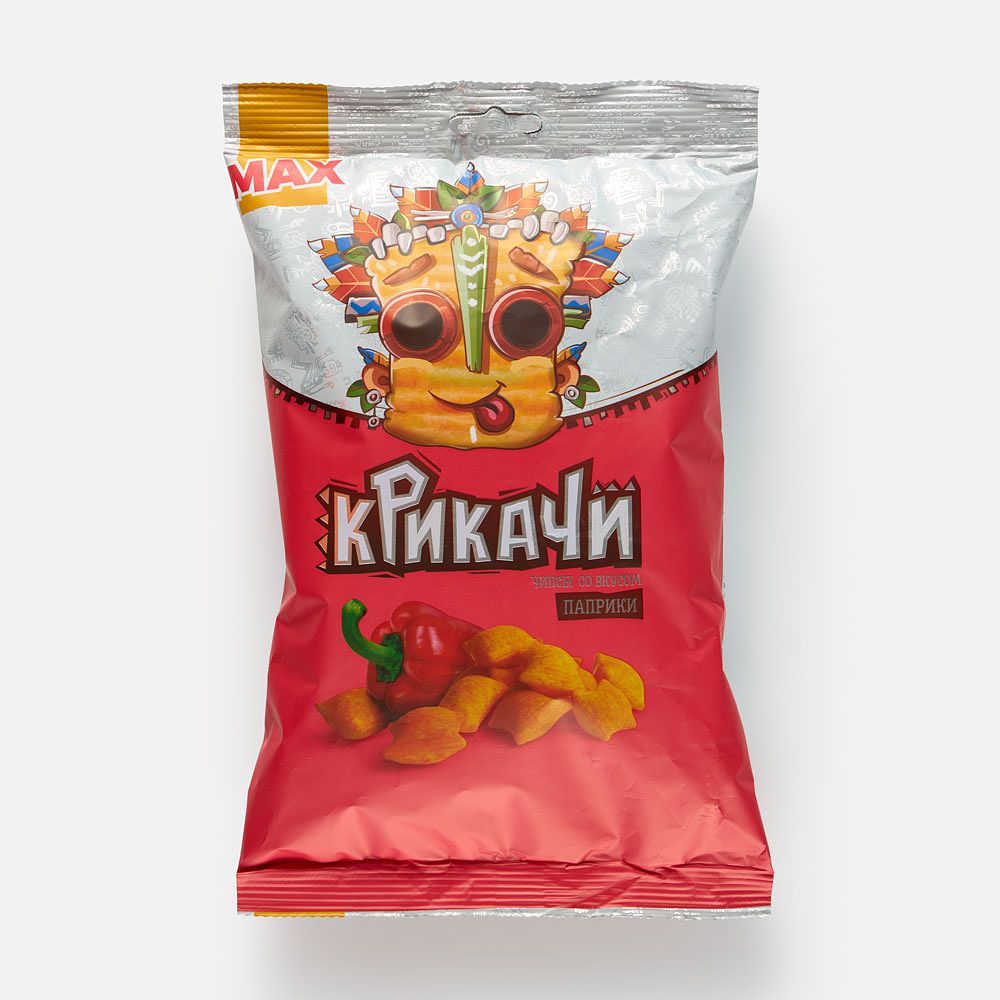 Изображение товара Пшеничные чипсы Крикачи, паприка, 80 г