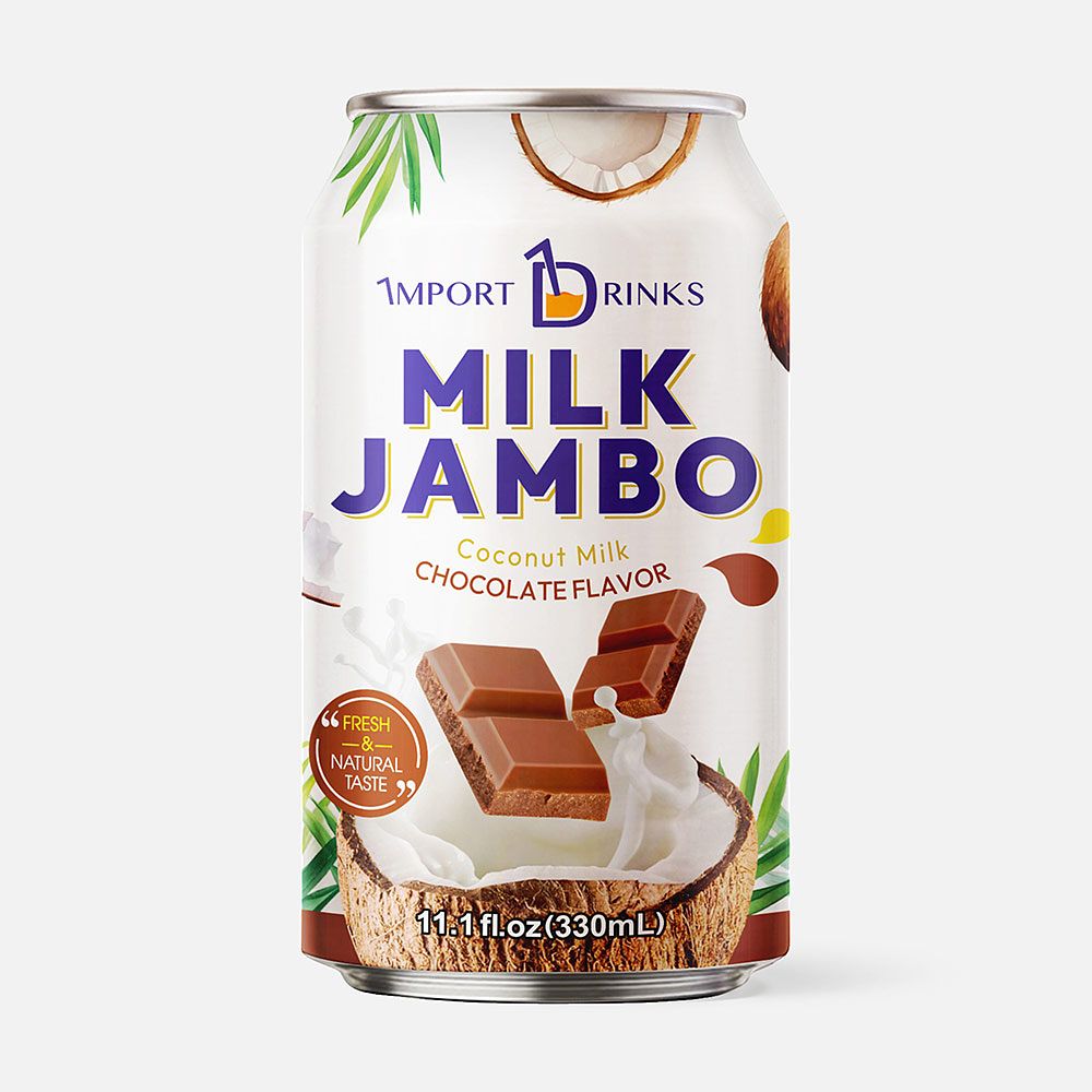 Изображение товара Кокосовое молоко Import Drinks, Milk Jambo, шоколад, 0,33 л