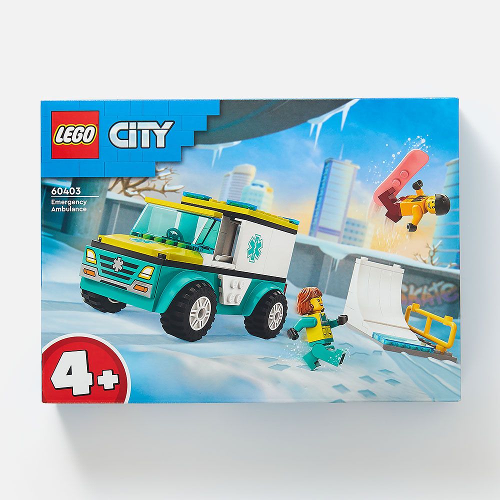 Изображение товара Конструктор Lego City, Скорая помощь и сноубордист, 60403