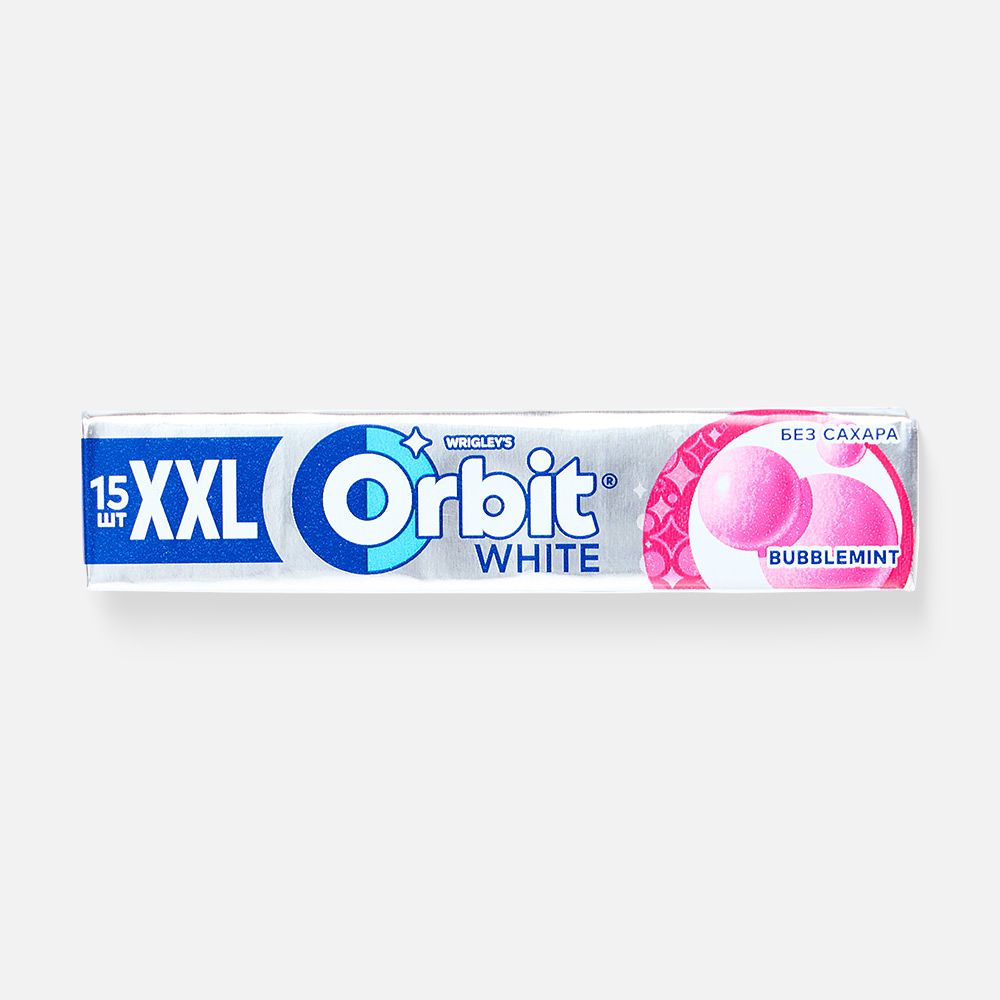 Изображение товара Жвачка Orbit XXL, White Bubblemint, без сахара, 20,4 г