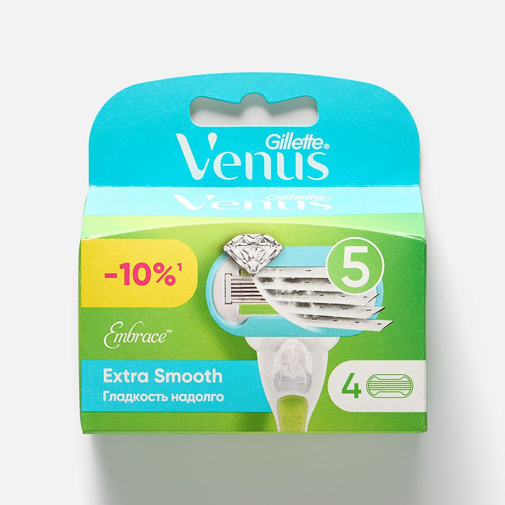 Изображение товара Кассеты для бритвы Gillette Venus Embrace, 4 шт.