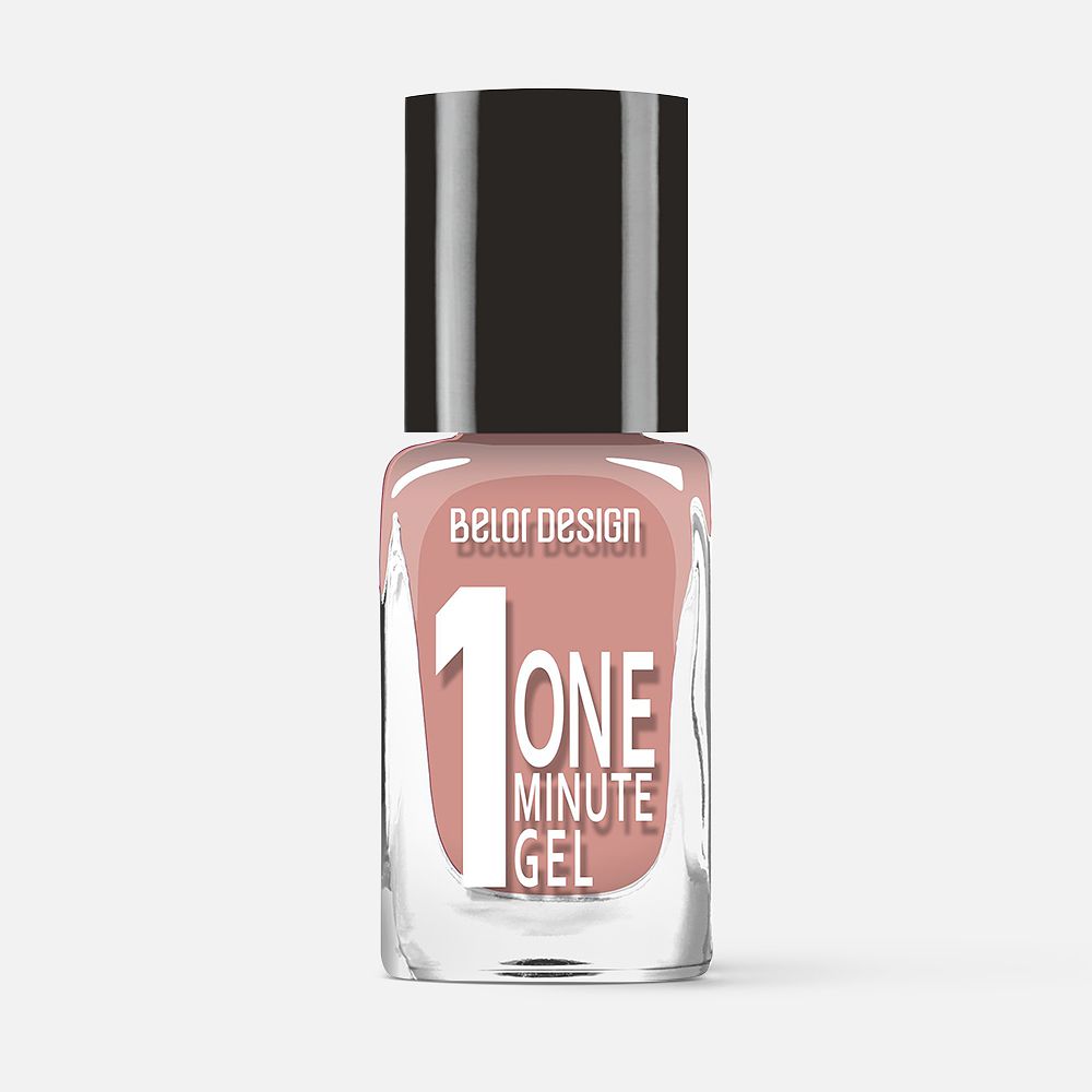 Изображение товара Лак для ногтей Belor Design One minute gel №207 10 мл гелевый быстросохнущий глянцевый