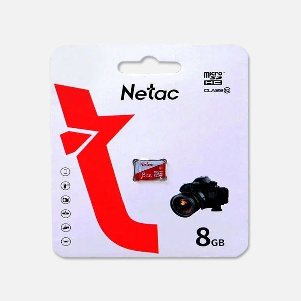 Изображение товара Карта памяти Netac, Micro SDHC, 8Гб