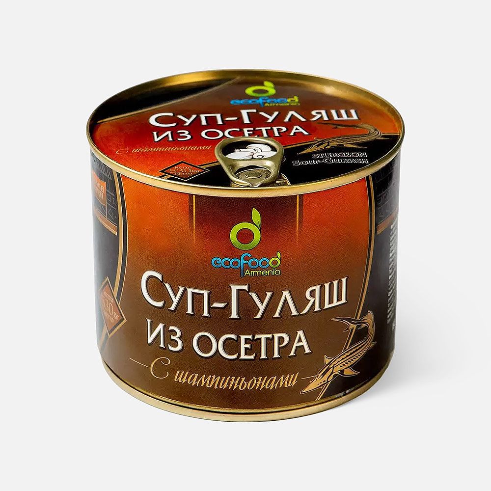 Изображение товара Гуляш Ecofood из осетра с шампиньонам 530 г