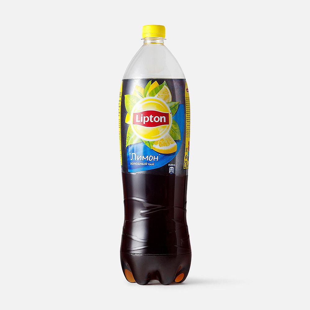 Изображение товара Холодный чёрный чай Lipton, лимон, 1,5 л