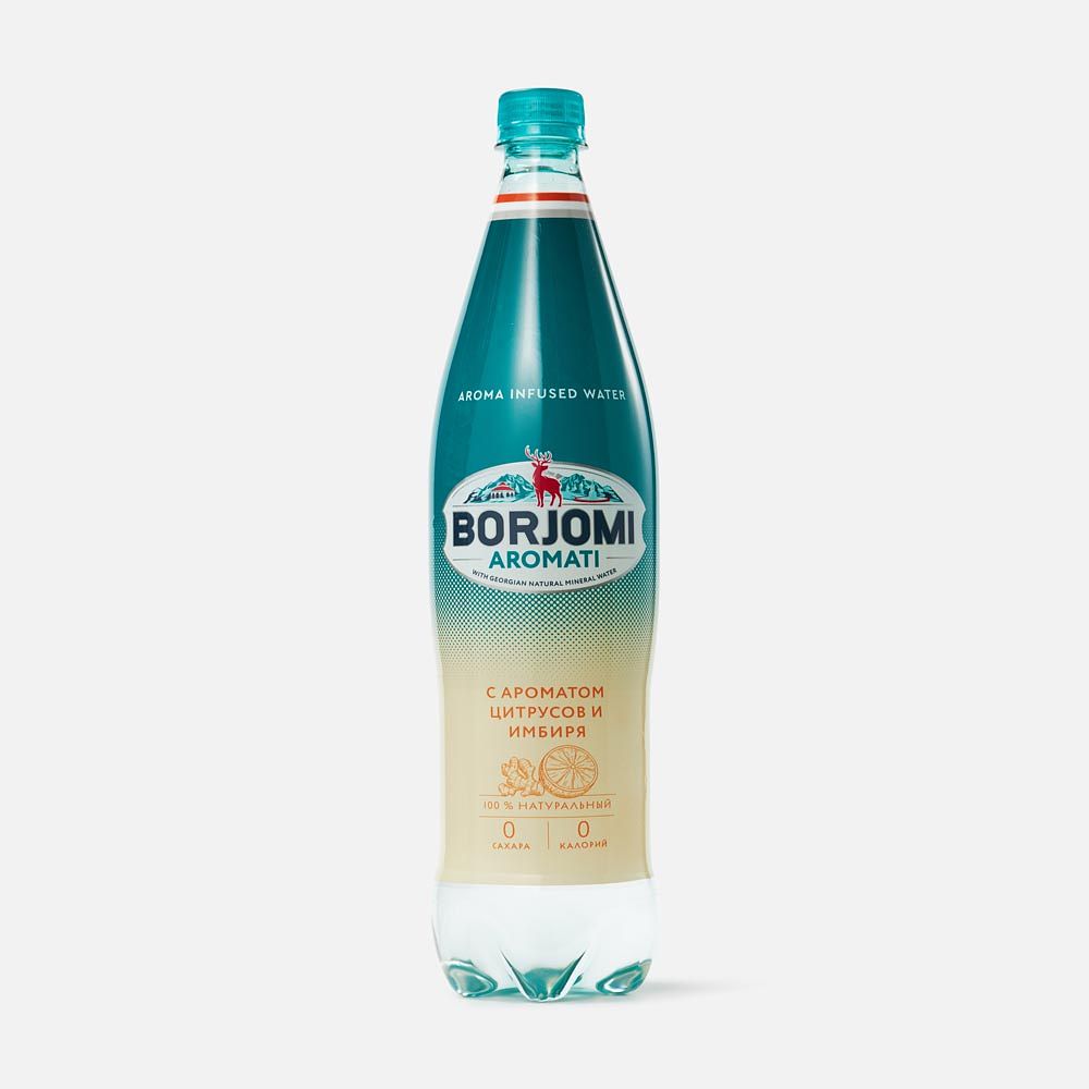 Изображение товара Вода Borjomi Aromati, цитрус и имбирь, с газом, 1 л