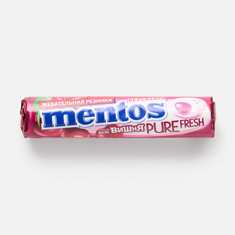 Изображение товара Жевательная резинка Mentos Pure Fresh, вишня, 15,5 г