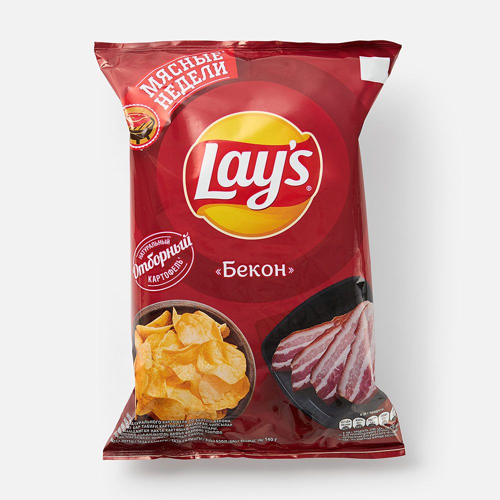 Изображение товара Чипсы Lay’s, бекон, 140 г