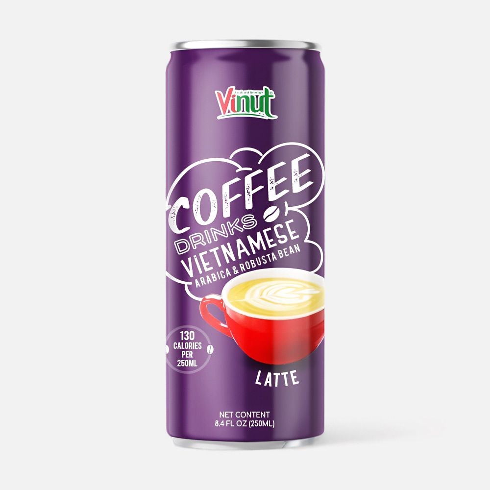 Изображение товара Кофейный напиток Vinut Latte без газа 0,25 л