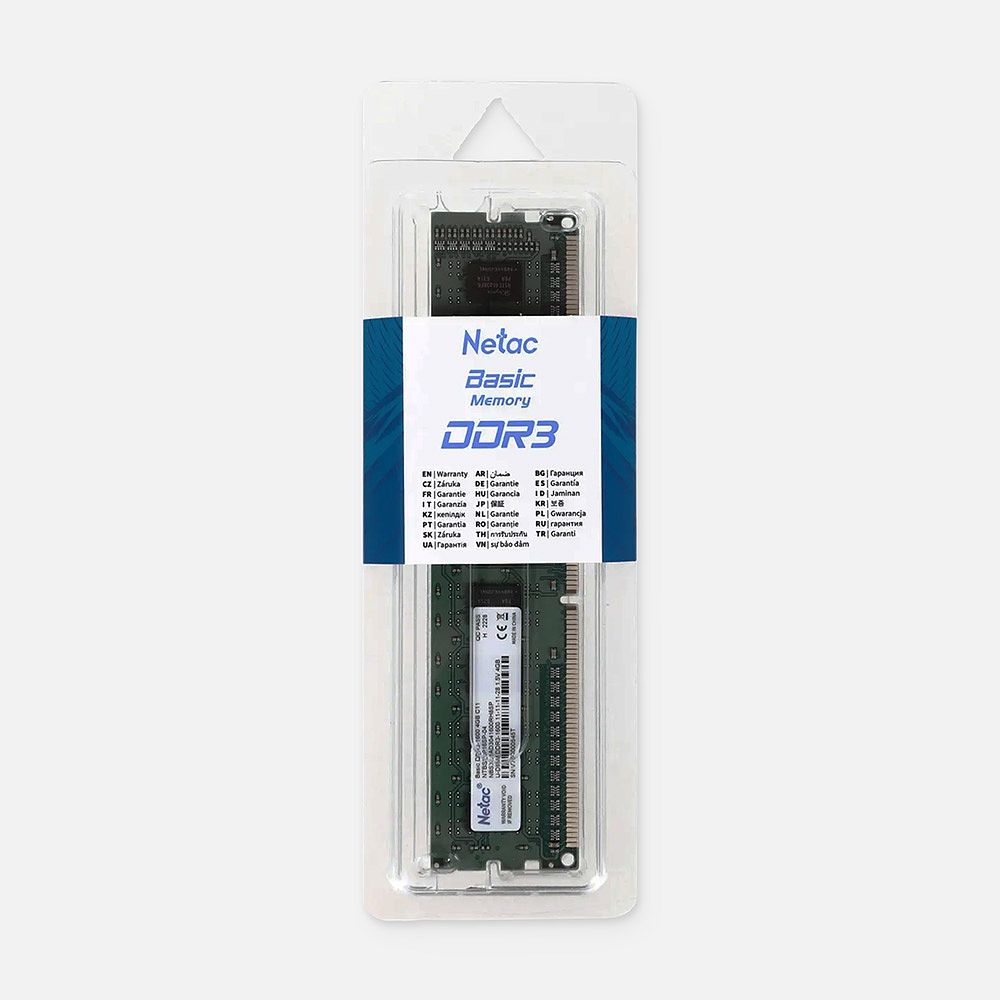 Изображение товара Оперативная память Netac Basic 4Гб DDR3 1600MHz UDIMM
