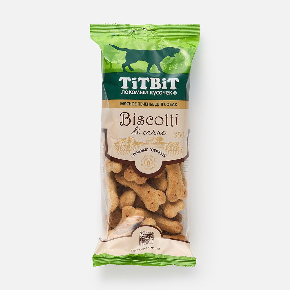 Изображение товара Лакомство для собак Titbit Biscotti di Carne с говяжьей печенью 350 г