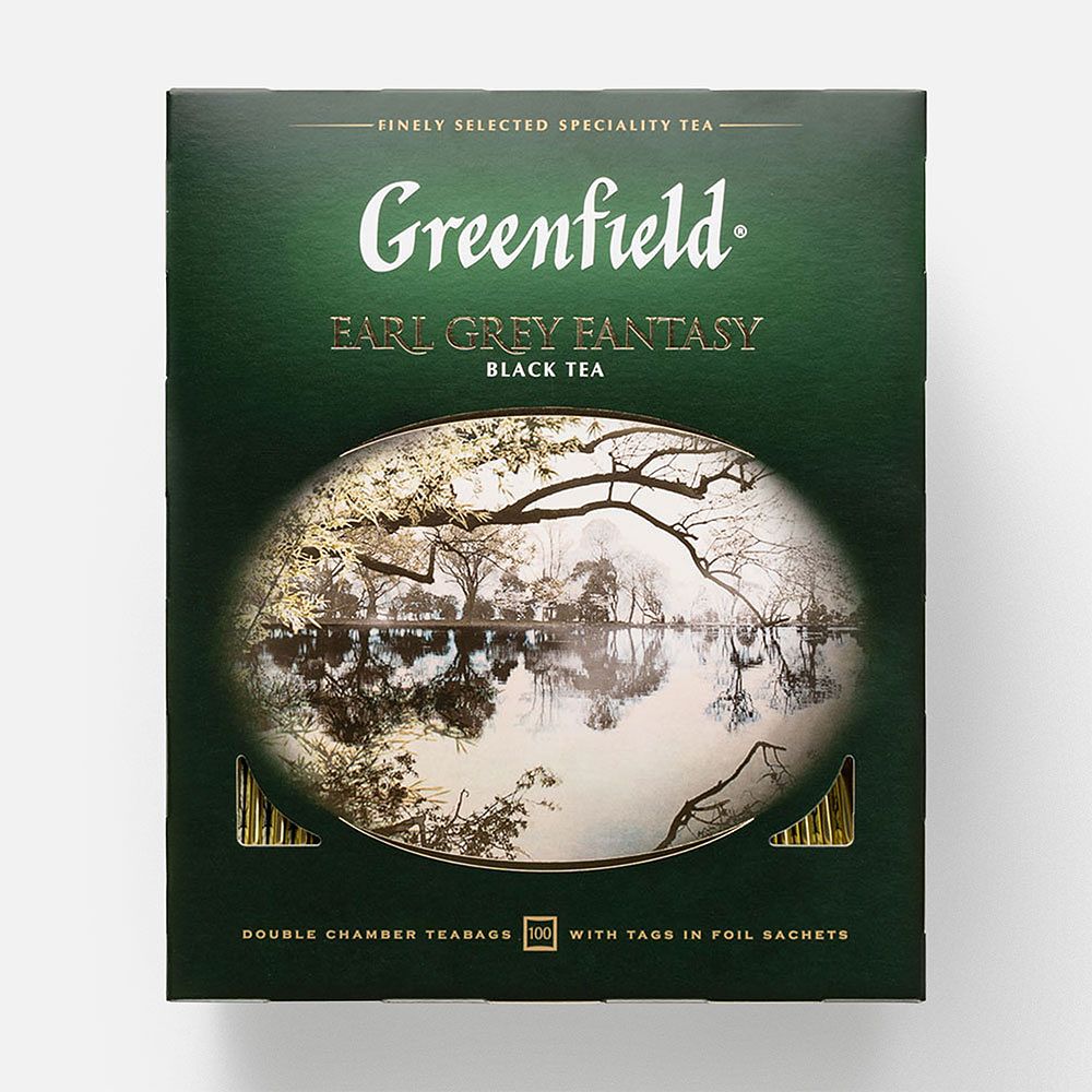 Изображение товара Чёрный чай Greenfield, Earl Grey Fantasy, в пакетиках, 100 шт.