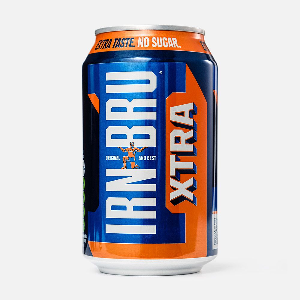 Изображение товара Напиток Irn-Bru, Xtra, без сахара, с газом, 0,33 л