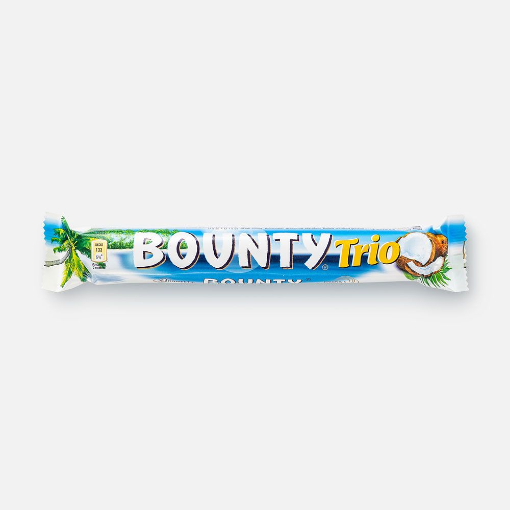 Изображение товара Шоколадный батончик Bounty Trio, 82,5 г