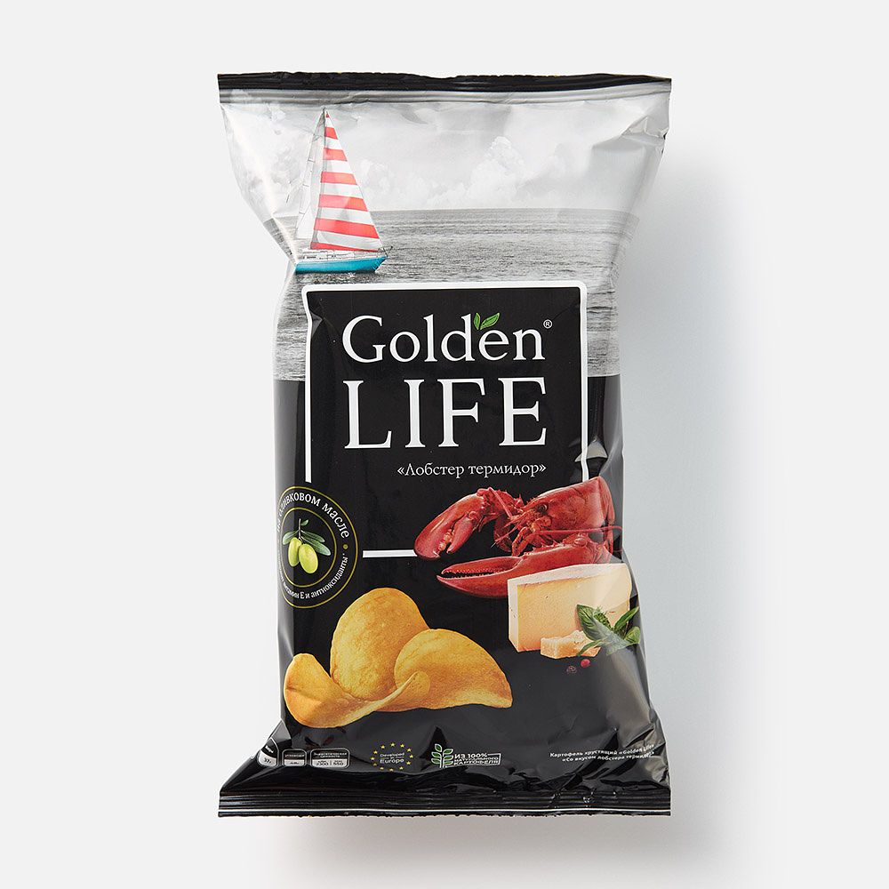 Изображение товара Чипсы Golden Life, лобстер термидор, 90 г