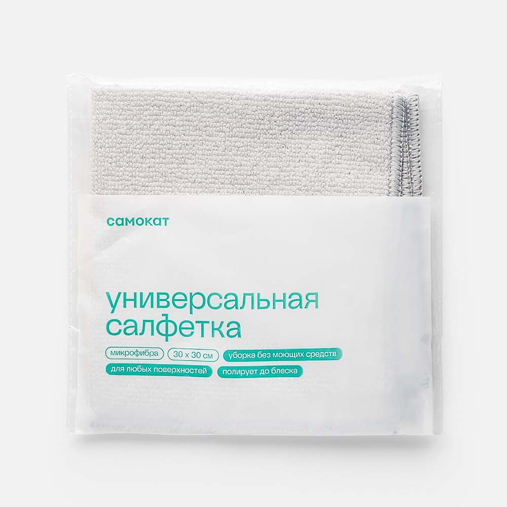 Изображение товара Салфетка для уборки Самокат, из микрофибры, 1 шт.