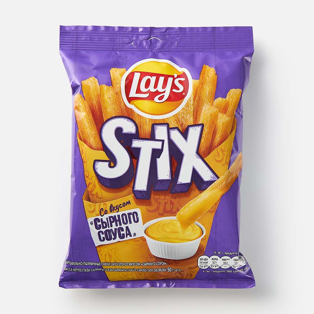 Изображение товара Чипсы Lay’s Stix, сырный соус, 50 г
