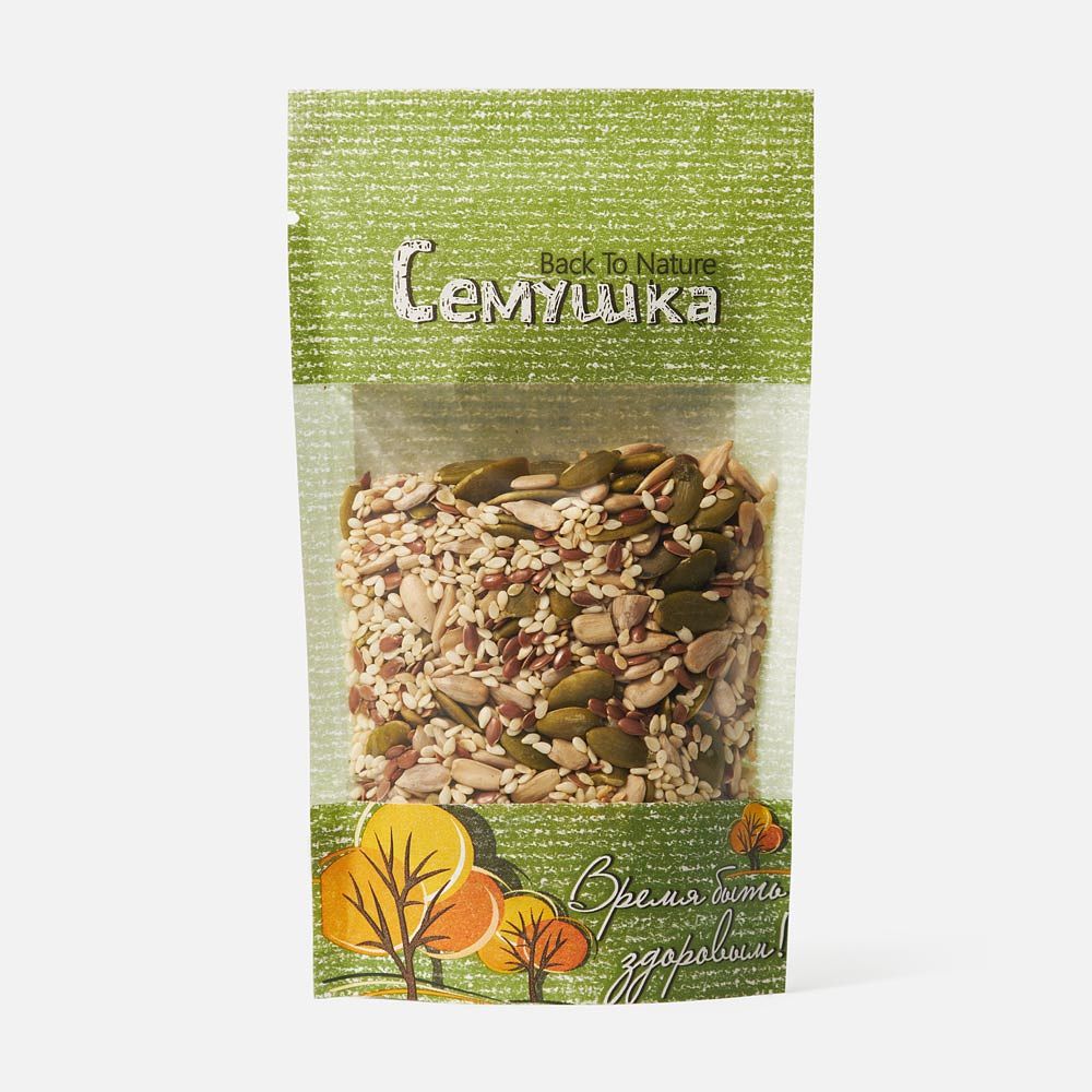 Изображение товара Смесь орехов и масличных культур Семушка, Кунжутно-тыквенная минерализация, 60 г