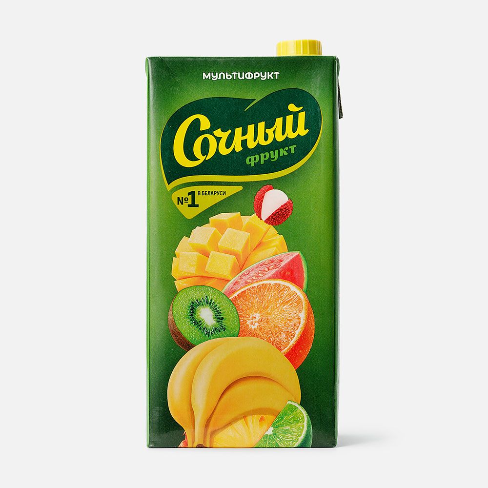 Изображение товара Из Беларуси: Мультифруктовый нектар, Сочный, 1,95 л