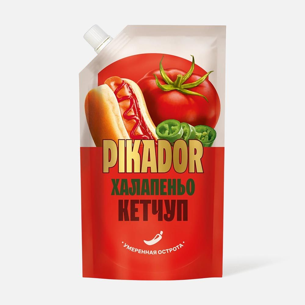 Изображение товара Кетчуп Pikador Халапеньо 300 г - острый томатный соус