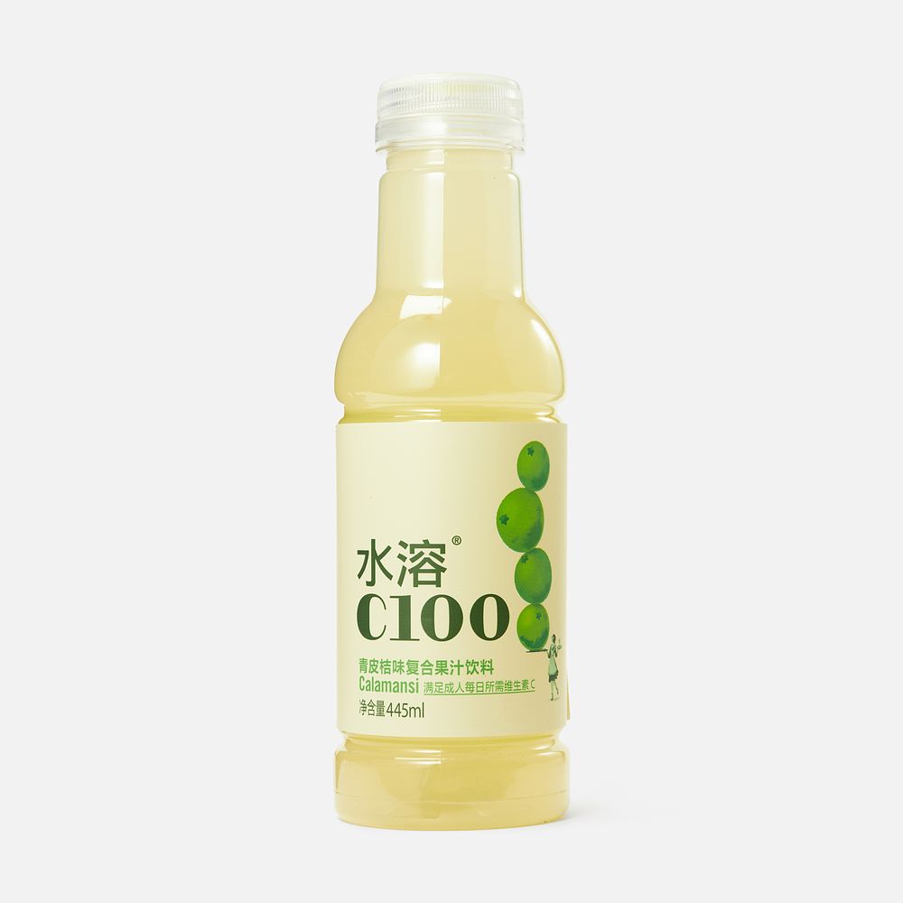Изображение товара Напиток Nongfu Spring C100, с витамином C, с соком, зелёный мандарин, 0,445 л