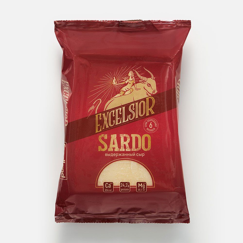 Изображение товара Сыр Excelsior Sardo твёрдый 45% 180 г