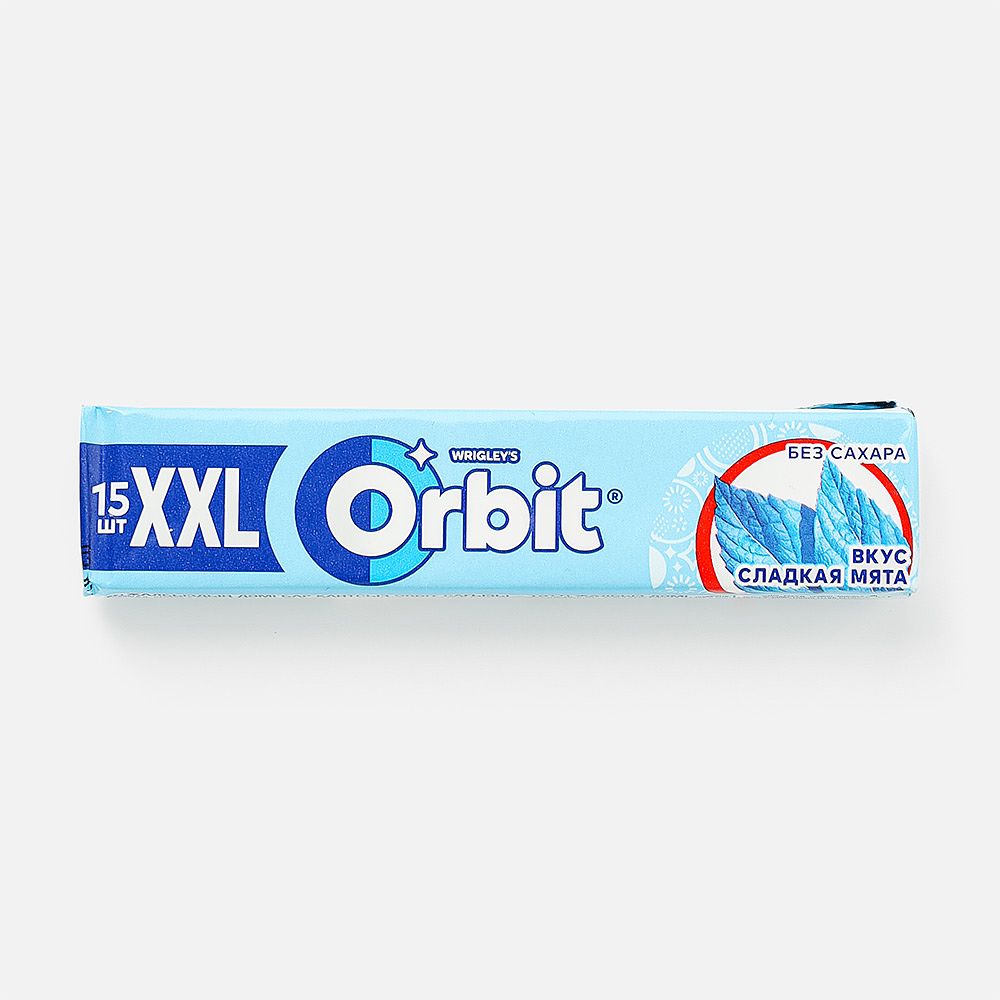 Изображение товара Жвачка Orbit XXL, без сахара, сладкая мята, 20,4 г