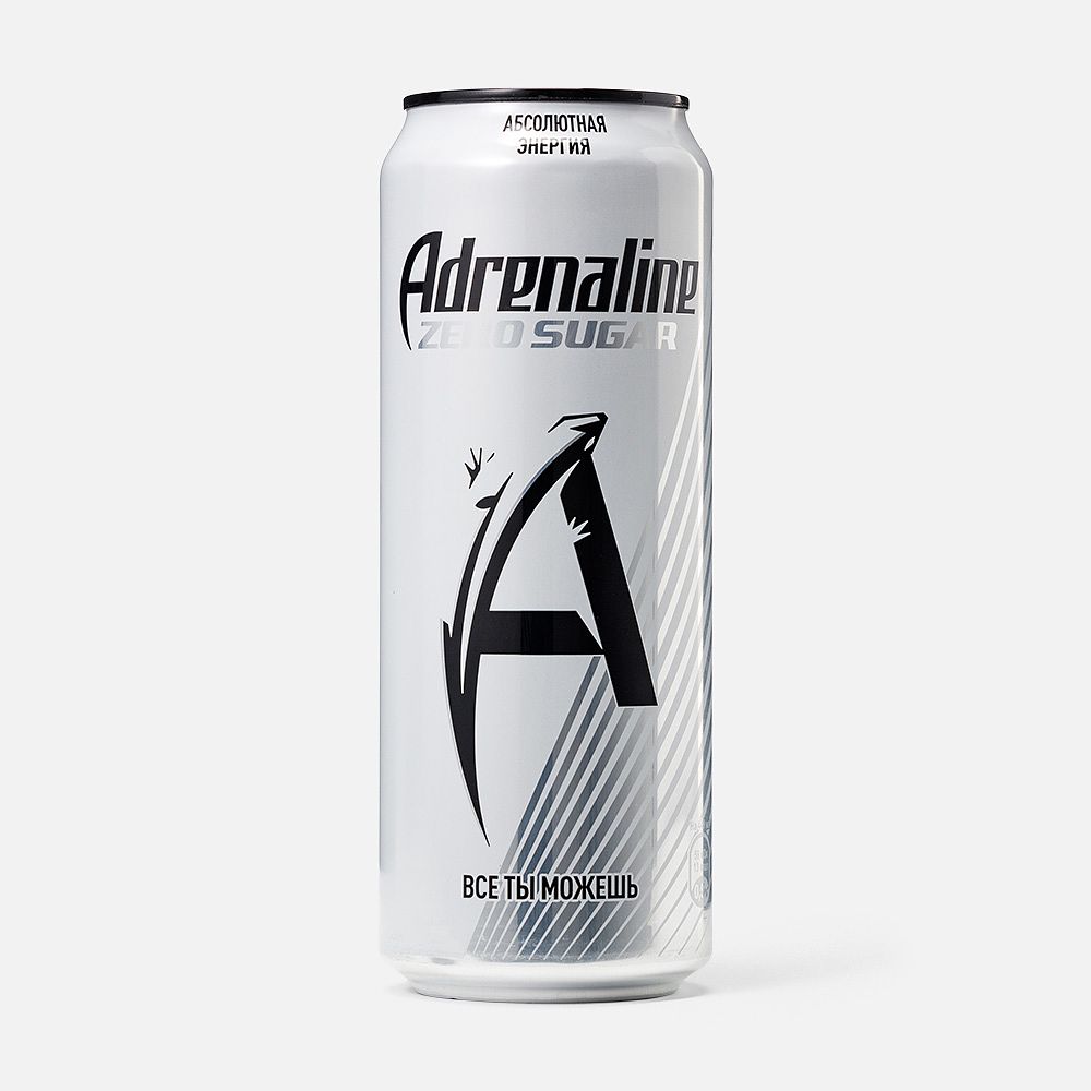 Изображение товара Энергетик Adrenaline Rush, Silver Energy, без сахара, 0,449 л
