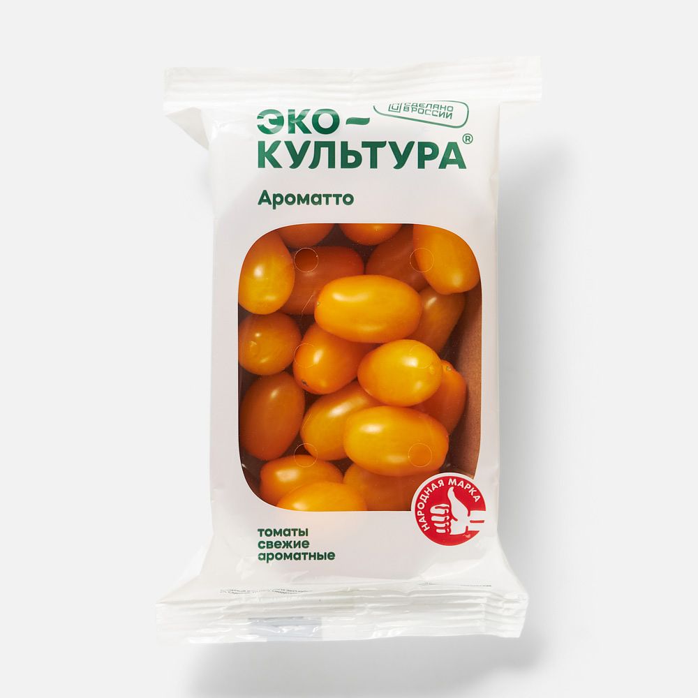 Изображение товара Жёлтые томаты черри Эко-культура, Ароматто, сливовидные, 200 г